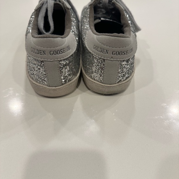 Superstar Golden Goose Silver Glitter Sneakers - Picture 5 of 7